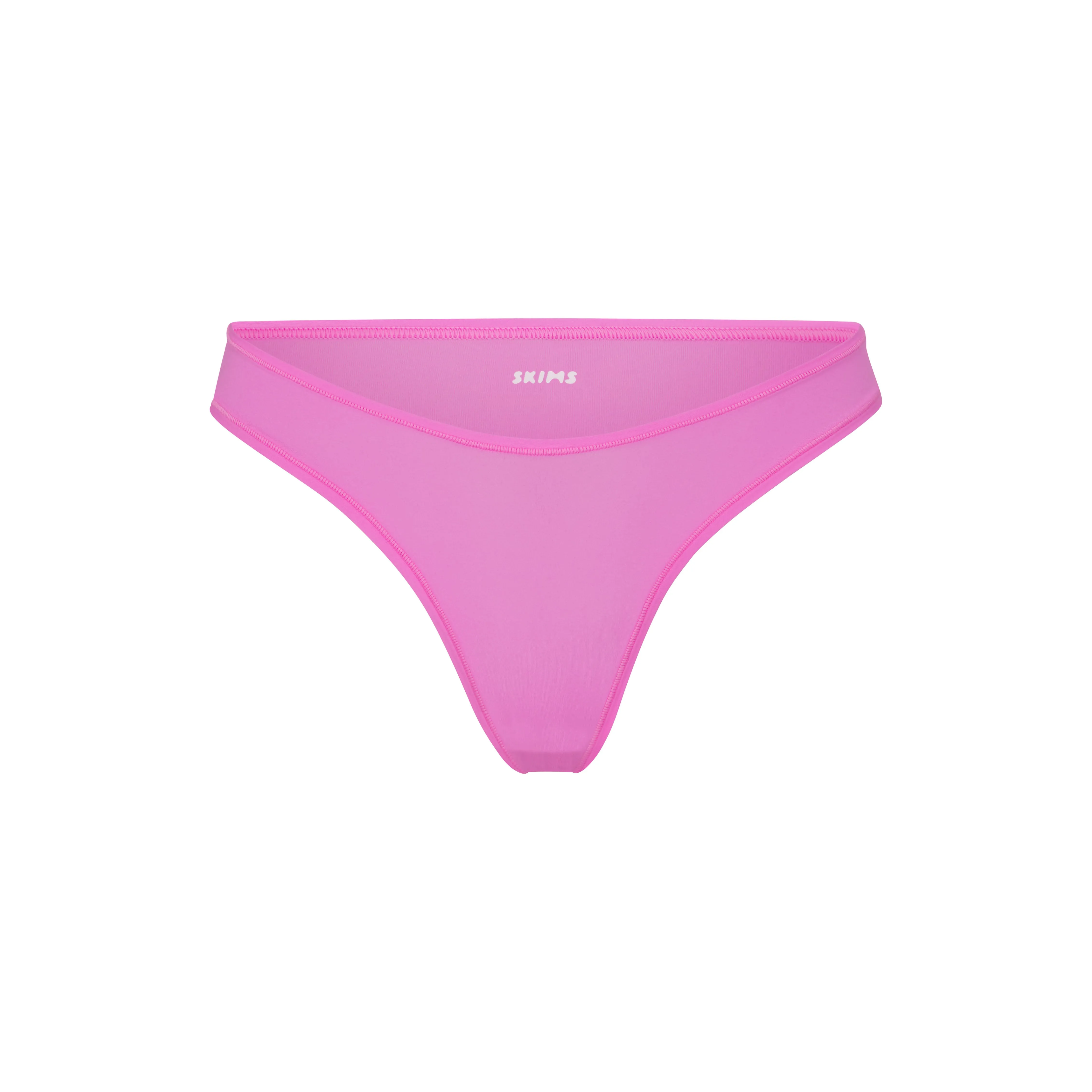 FITS EVERYBODY DIPPED FRONT THONG | NEON ORCHID sold by SKIMS