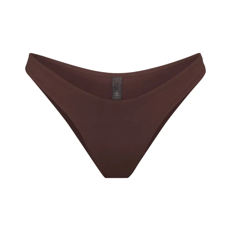 SIGNATURE SWIM CHEEKY TANGA BOTTOM | COCOA sold by SKIMS