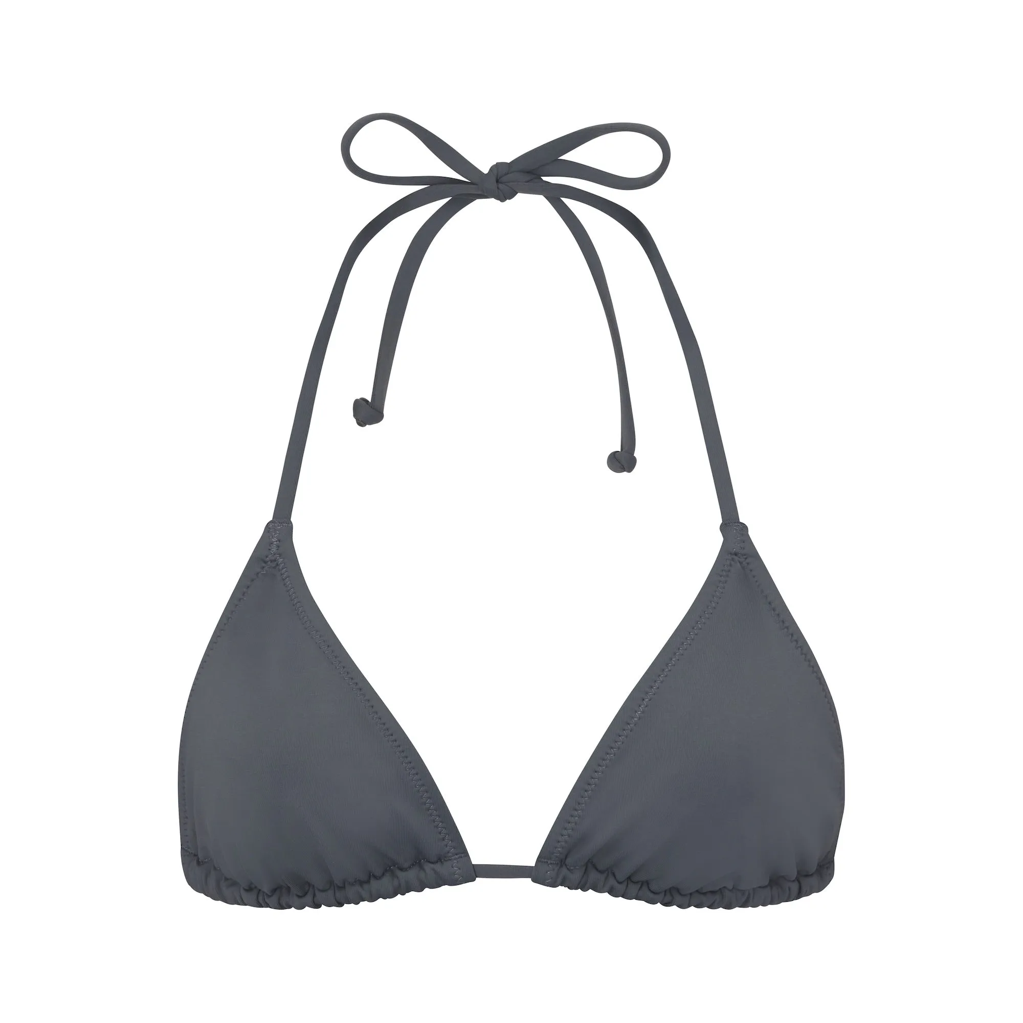 SIGNATURE SWIM TRIANGLE TOP | GUNMETAL sold by SKIMS