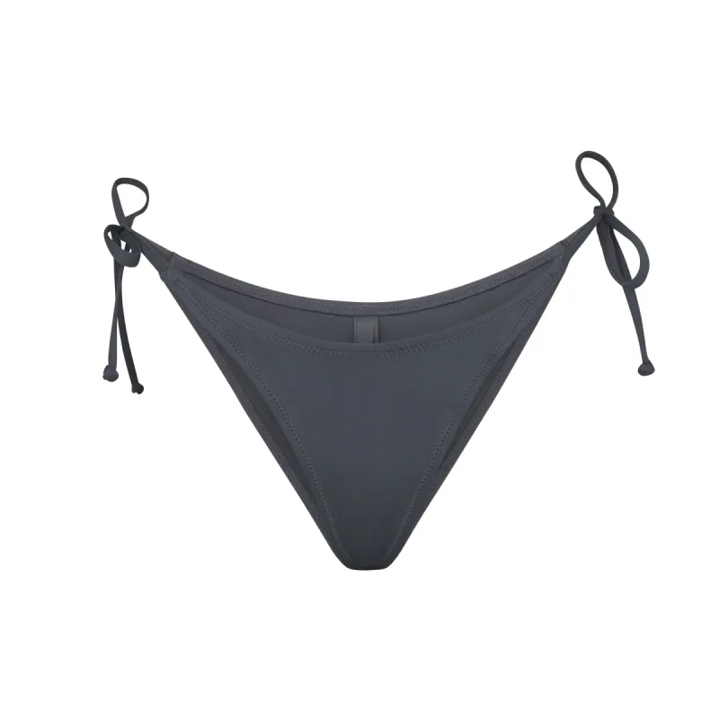SIGNATURE SWIM DIPPED TIE BOTTOM | GUNMETAL sold by SKIMS