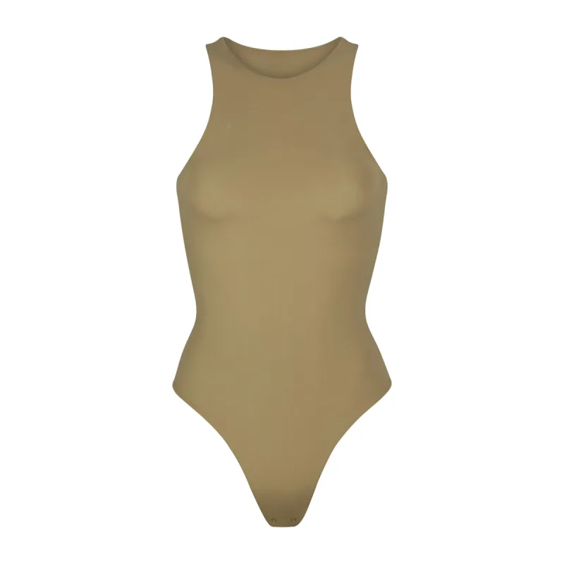 FITS EVERYBODY HIGH NECK BODYSUIT | KHAKI sold by SKIMS
