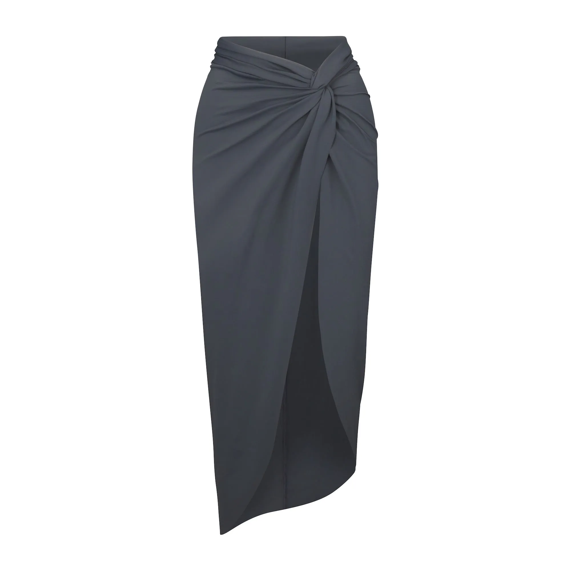 SIGNATURE SWIM SARONG SKIRT | GUNMETAL sold by SKIMS