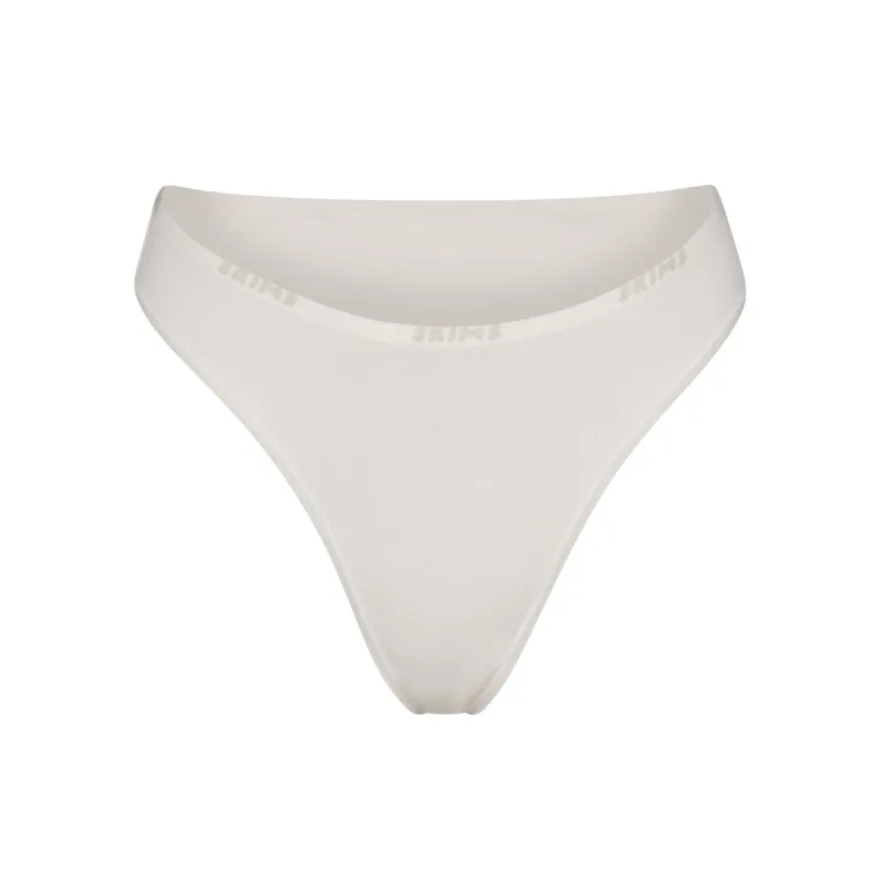 COTTON LOGO HIGH LEG BIKINI | MARBLE sold by SKIMS