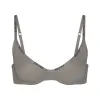 COTTON LOGO DEMI BRA  | SMOKE sold by SKIMS