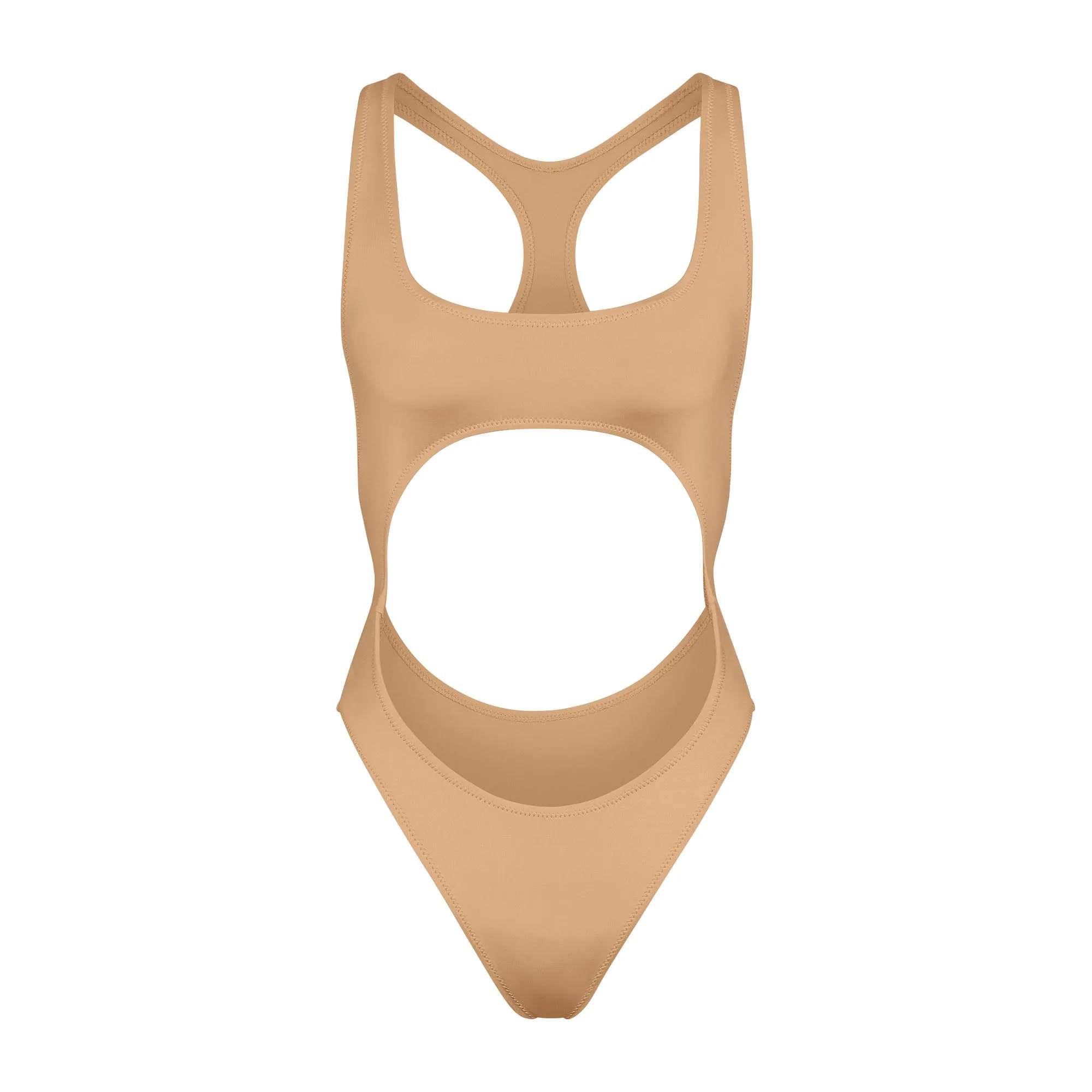 SIGNATURE SWIM CUT OUT MONOKINI | OCHRE sold by SKIMS