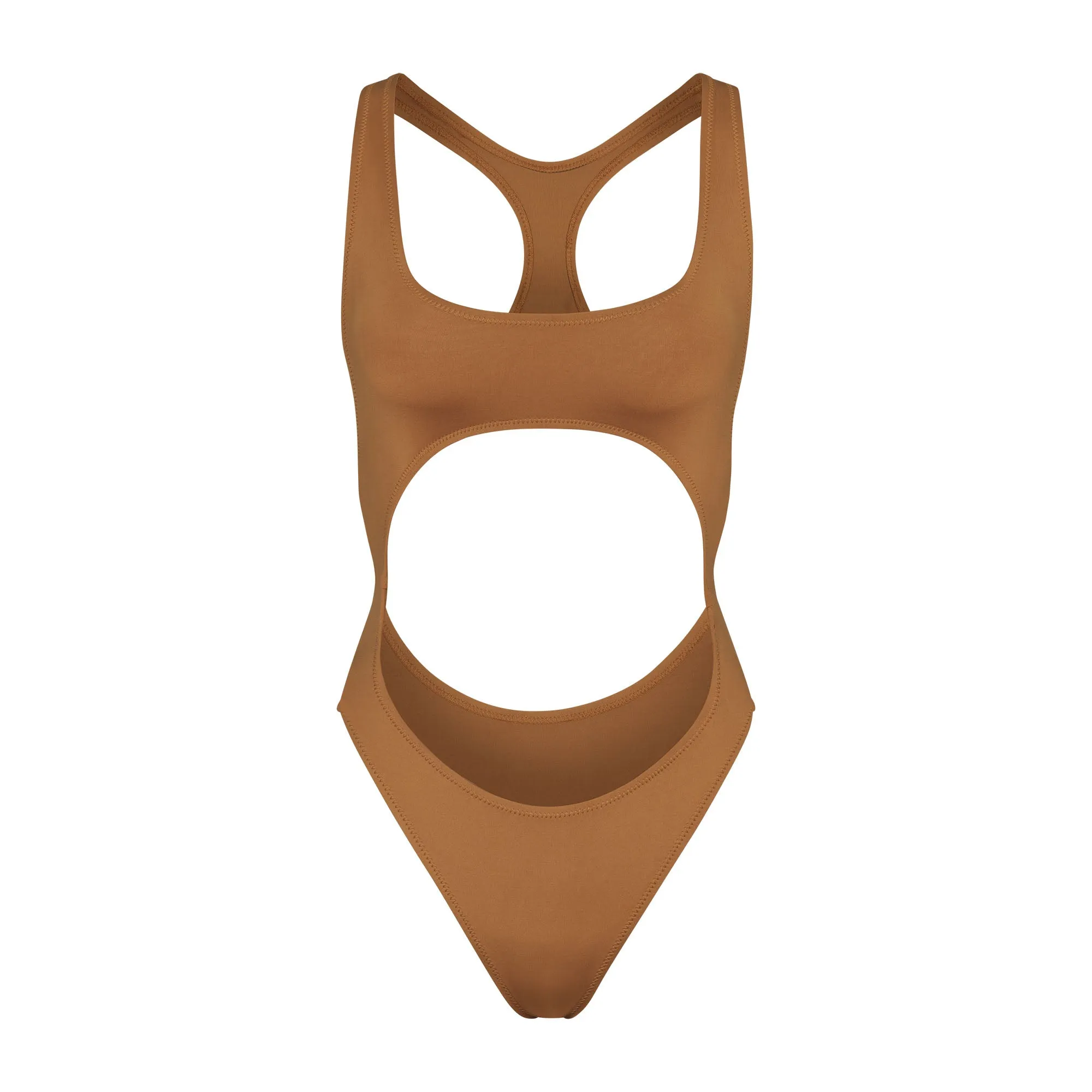 SIGNATURE SWIM CUT OUT MONOKINI | ALMOND sold by SKIMS