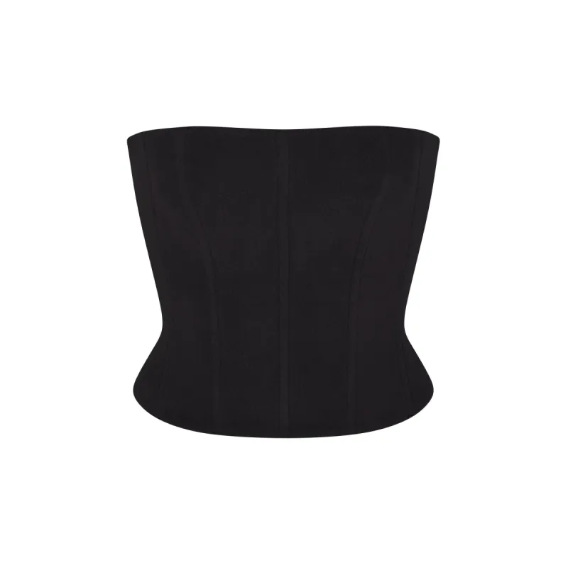 FLEECE LOUNGE CORSET | ONYX sold by SKIMS