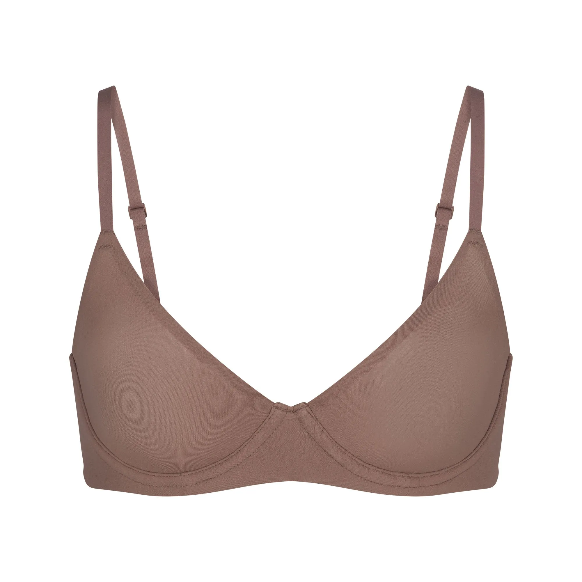 FITS EVERYBODY UNLINED DEMI BRA | UMBER sold by SKIMS