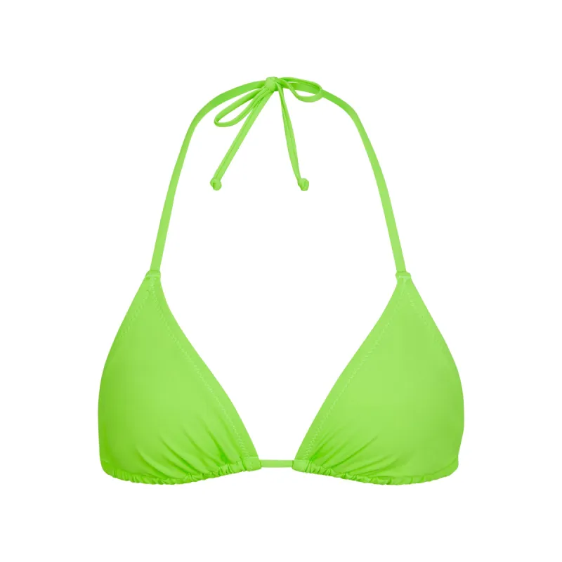 SIGNATURE SWIM TRIANGLE TOP | NEON GREEN sold by SKIMS
