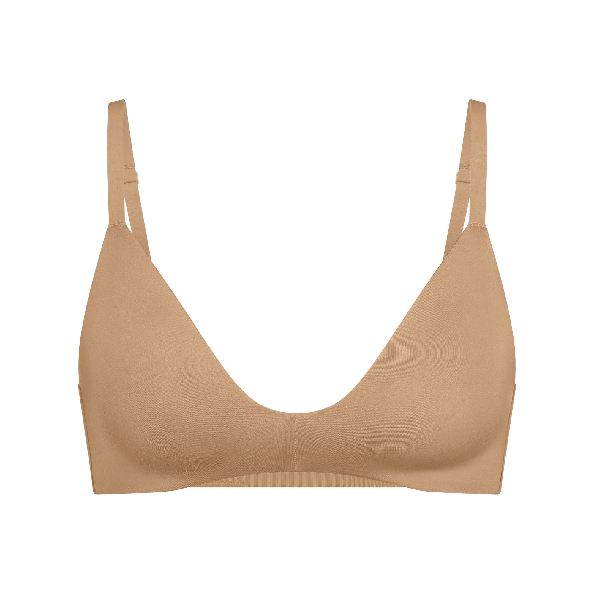 WIRELESS FORM T-SHIRT DEMI BRA | OCHRE sold by SKIMS
