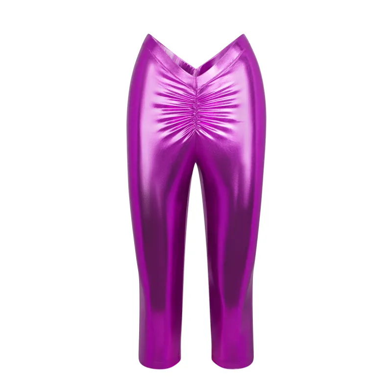 METALLIC SWIM V-WAIST PANT | DRAGON FRUIT sold by SKIMS