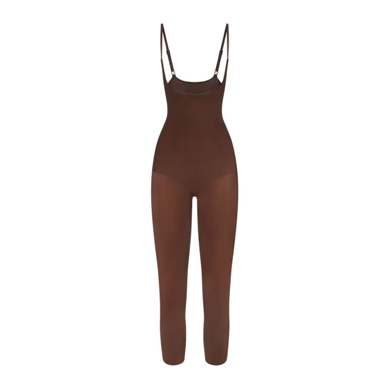 EVERYDAY SCULPT OPEN BUST CATSUIT | COCOA sold by SKIMS