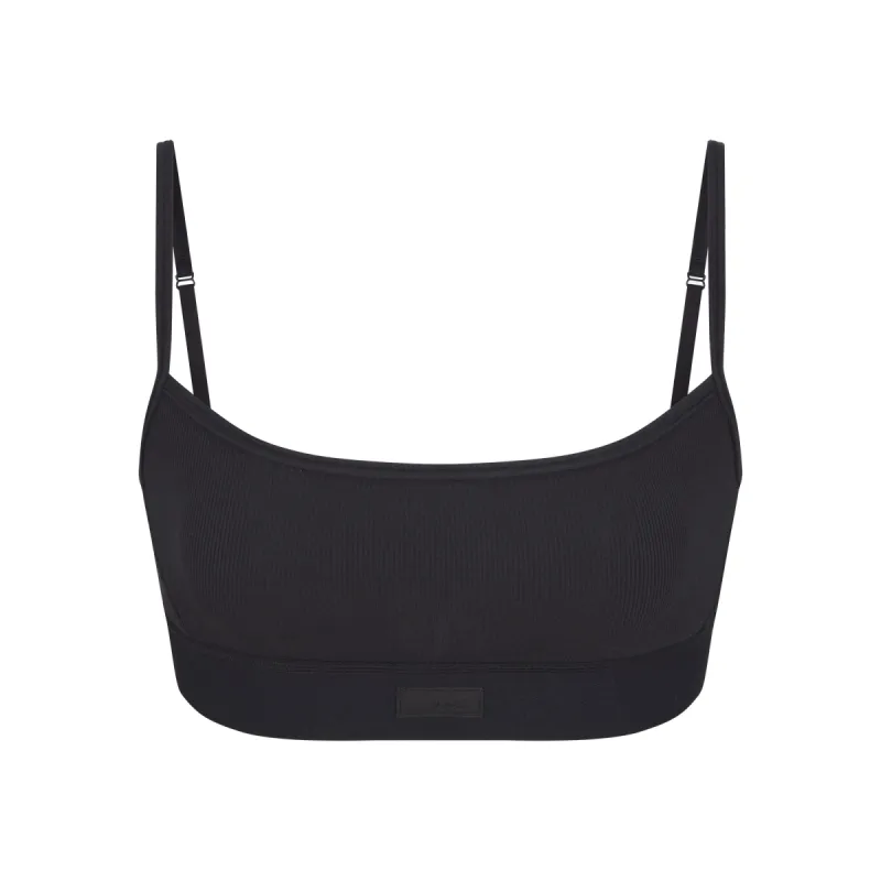 COTTON RIB SCOOP BRALETTE | SOOT sold by SKIMS
