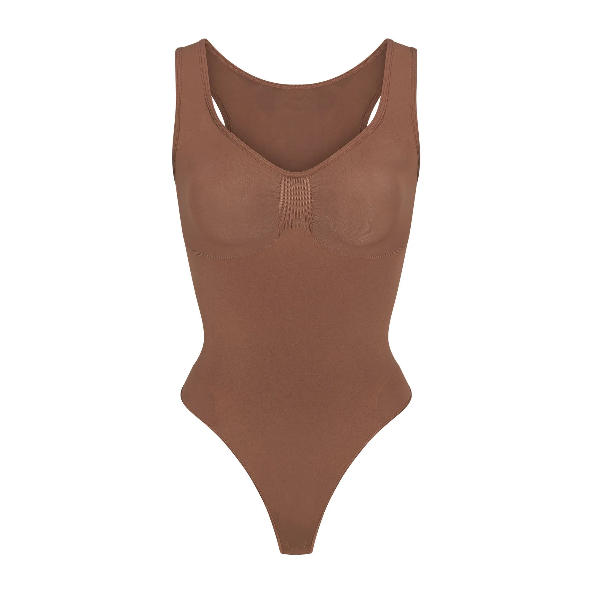 SEAMLESS SCULPT SCOOP NECK THONG BODYSUIT | JASPER sold by SKIMS