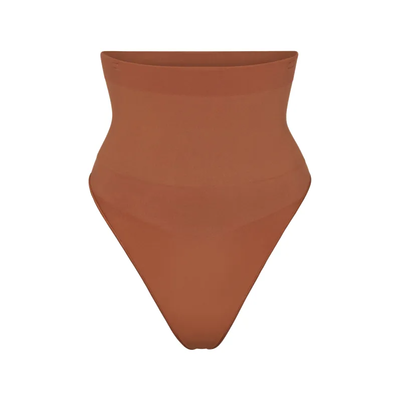 CORE CONTROL HIGH-WAISTED THONG | BRONZE sold by SKIMS