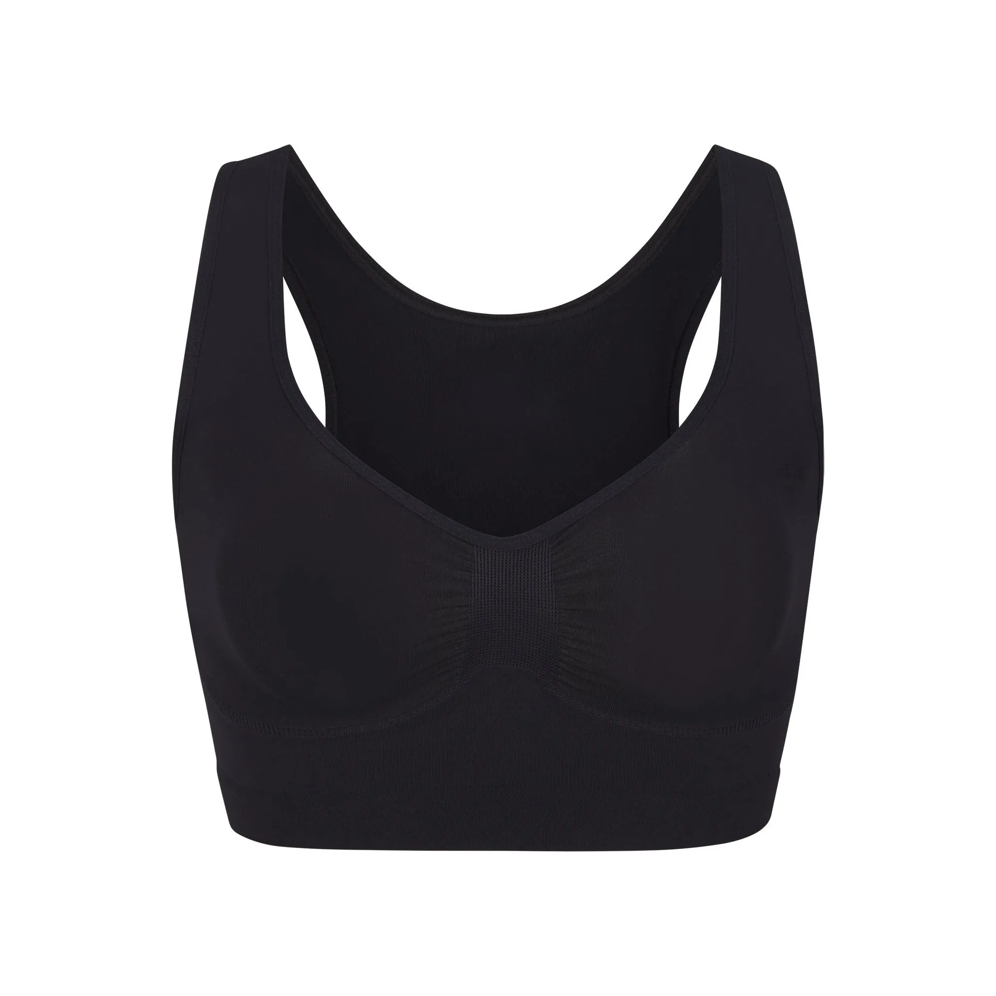 SEAMLESS SCULPT SCOOP PLUNGE BRALETTE | ONYX sold by SKIMS