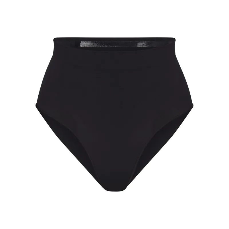 SEAMLESS SCULPT MID WAIST BRIEF | ONYX sold by SKIMS