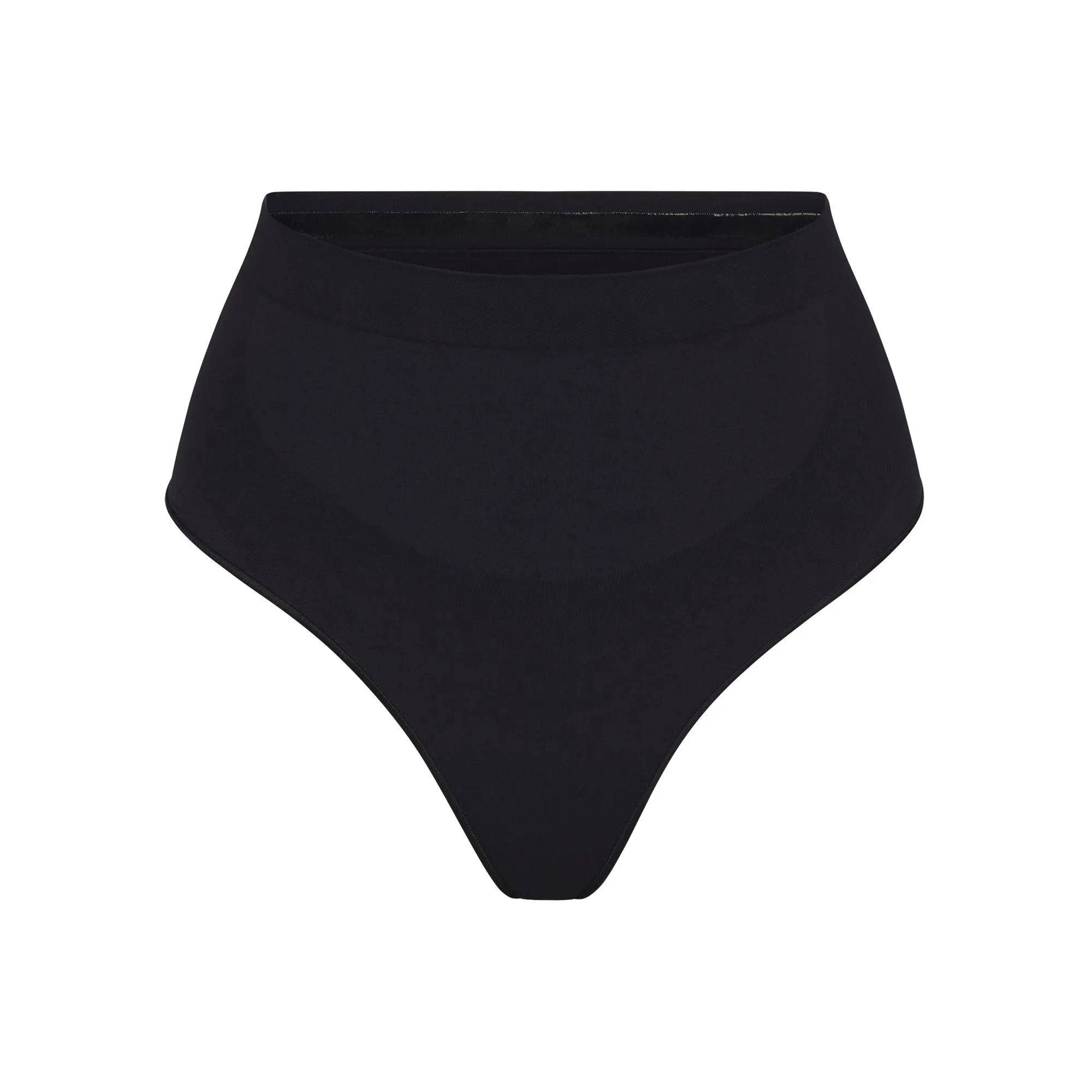 SEAMLESS SCULPT MID WAIST THONG | ONYX sold by SKIMS