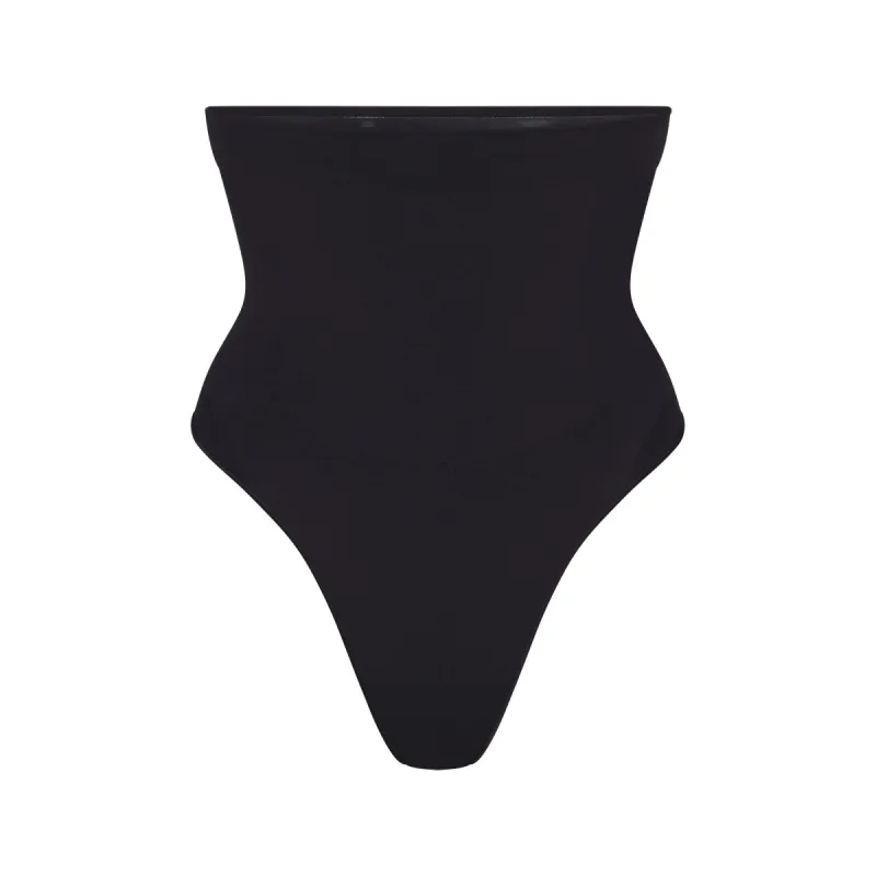 SEAMLESS SCULPT HIGH-WAISTED THONG | ONYX sold by SKIMS