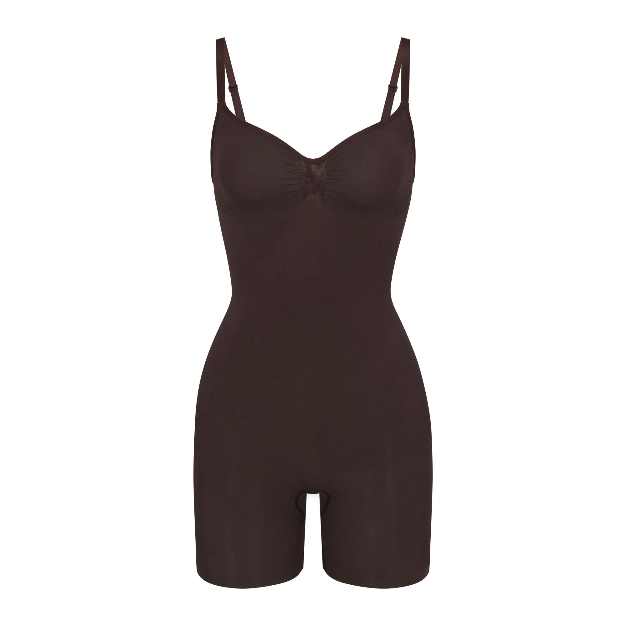 SEAMLESS SCULPT MID THIGH BODYSUIT | ESPRESSO sold by SKIMS