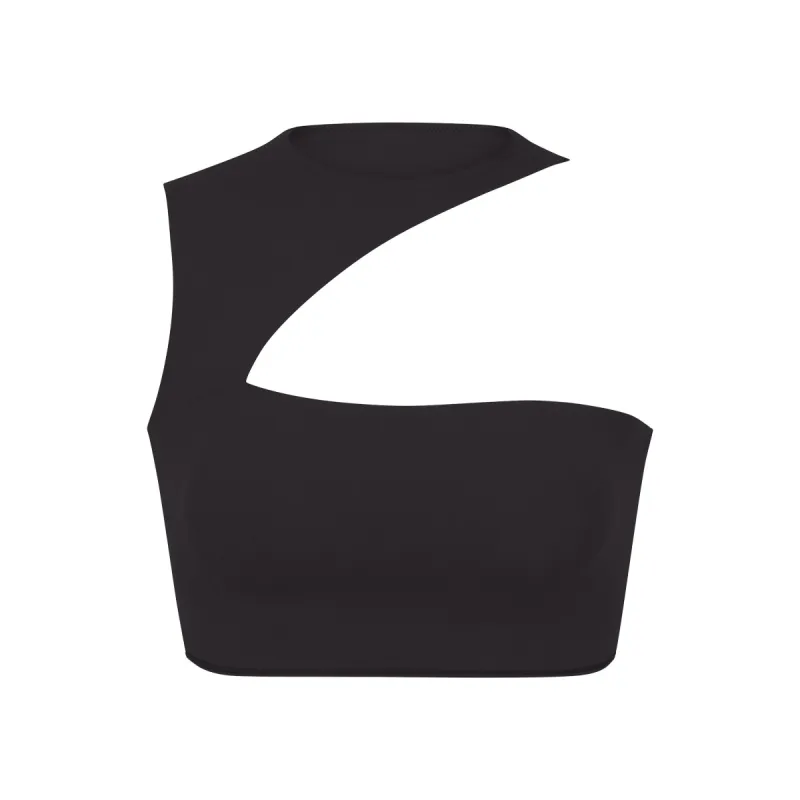 FITS EVERYBODY CUT OUT SUPER CROPPED TOP | ONYX sold by SKIMS