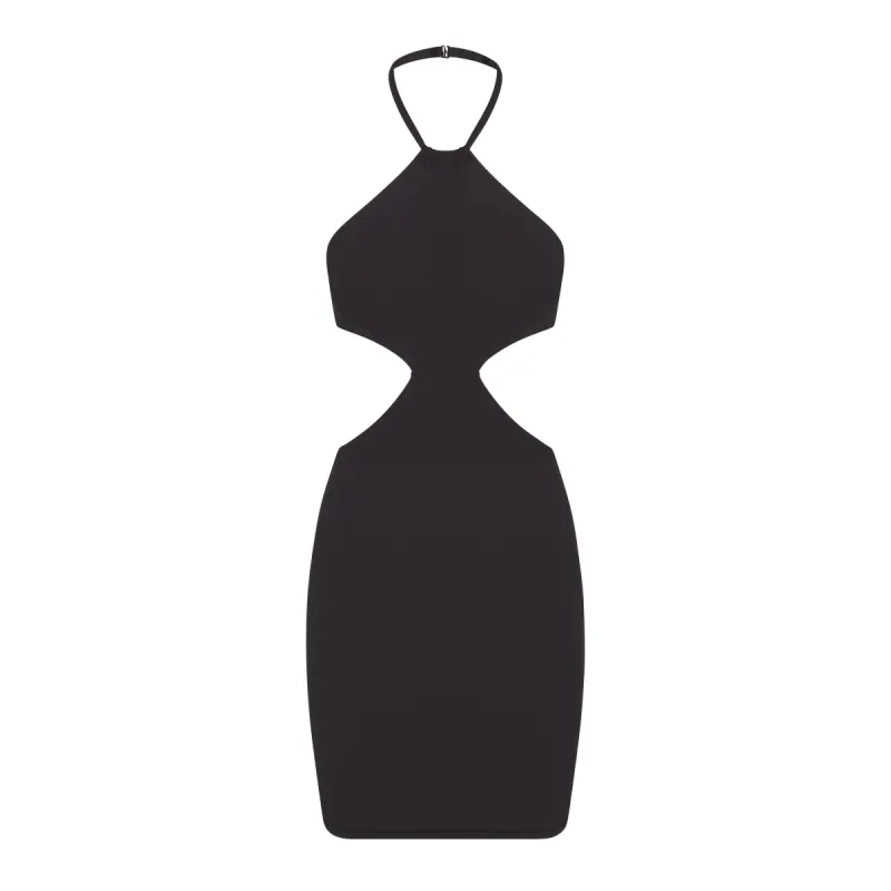FITS EVERYBODY CUT OUT HALTER DRESS | ONYX made by SKIMS
