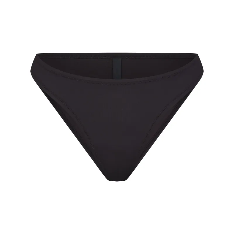 SIGNATURE SWIM MID COVERAGE BOTTOM | ONYX sold by SKIMS