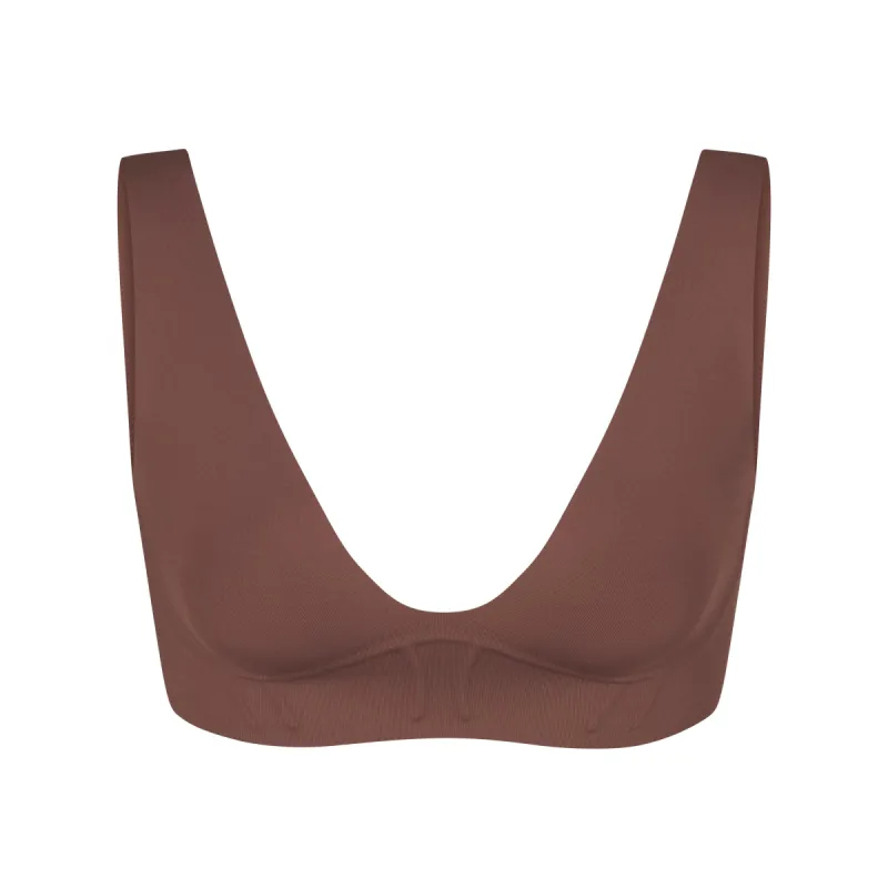 BONDED CORSET PLUNGE BRALETTE | COFFEE sold by SKIMS