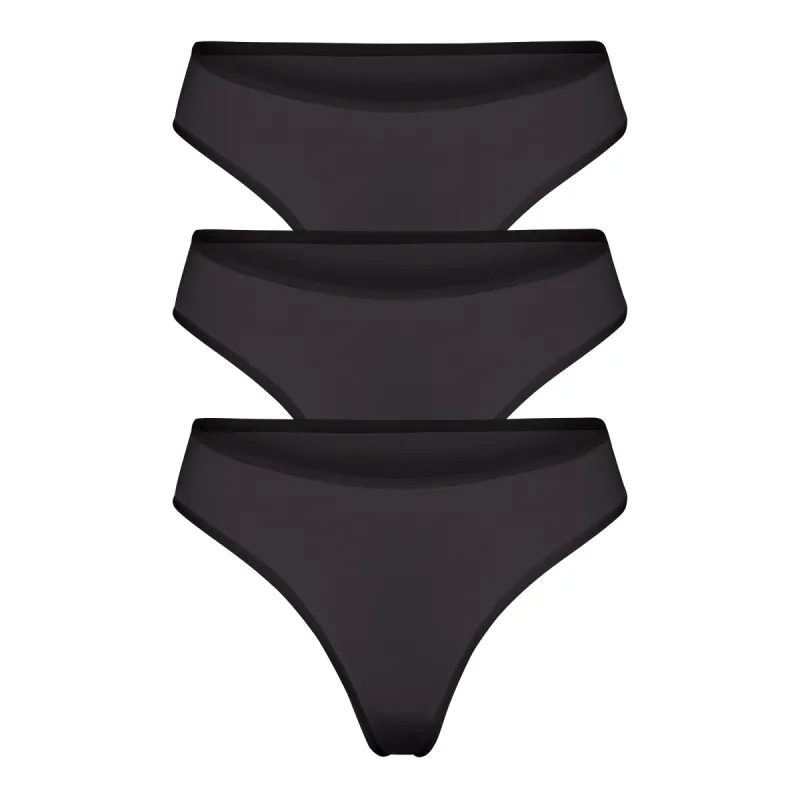 FITS EVERYBODY THONG 3-PACK | ONYX sold by SKIMS
