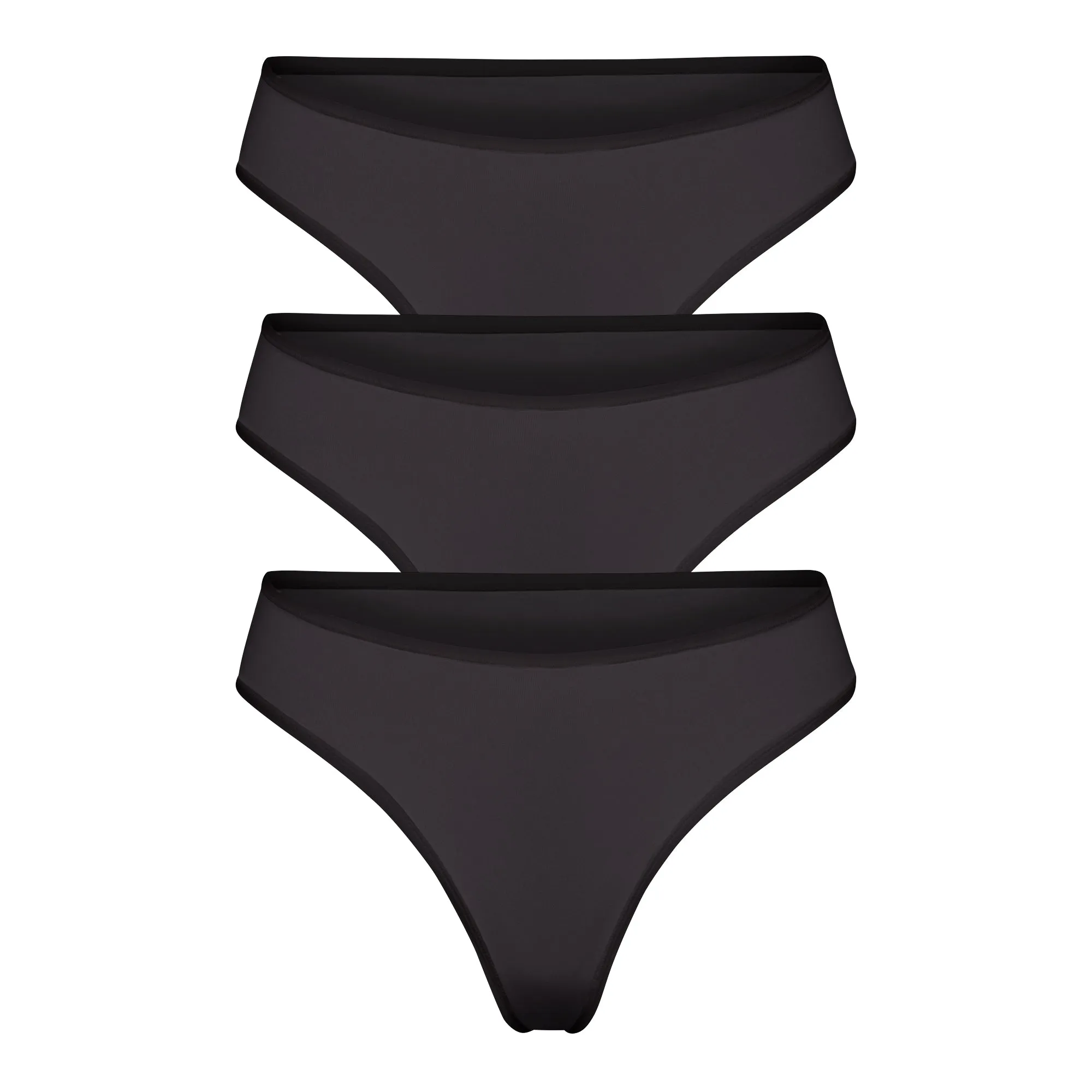 FITS EVERYBODY THONG 3-PACK | ONYX sold by SKIMS