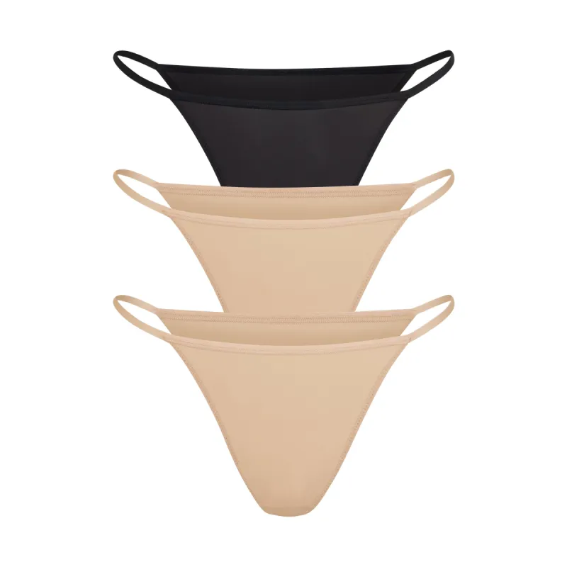 FITS EVERYBODY STRING BIKINI MULTI 3-PACK | CLAY MULTI sold by SKIMS