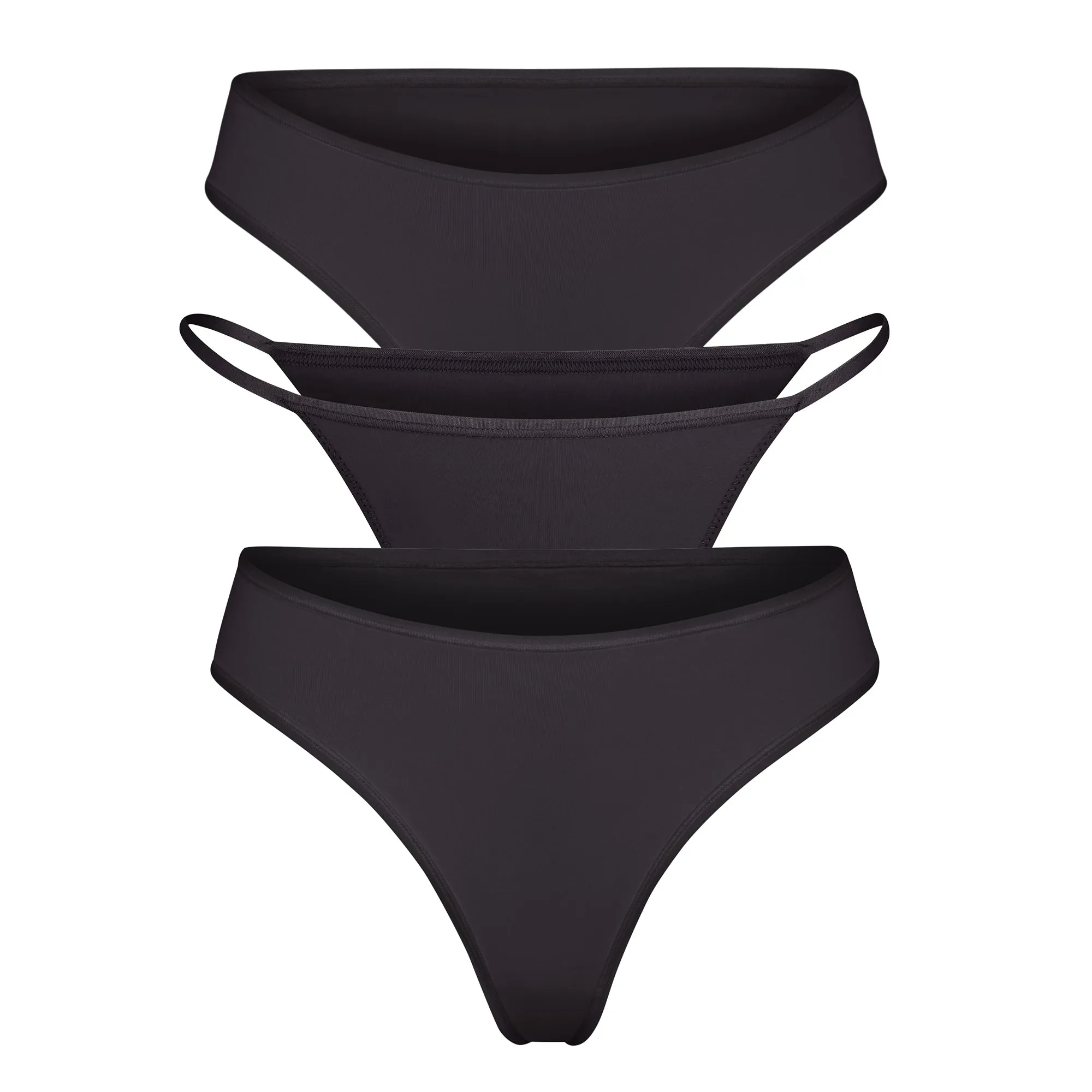 FITS EVERYBODY ESSENTIALS 3-PACK | ONYX sold by SKIMS