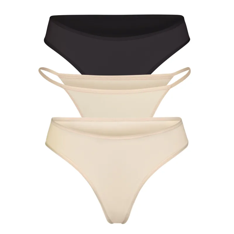 FITS EVERYBODY ESSENTIALS MULTI 3-PACK | SAND MULTI sold by SKIMS