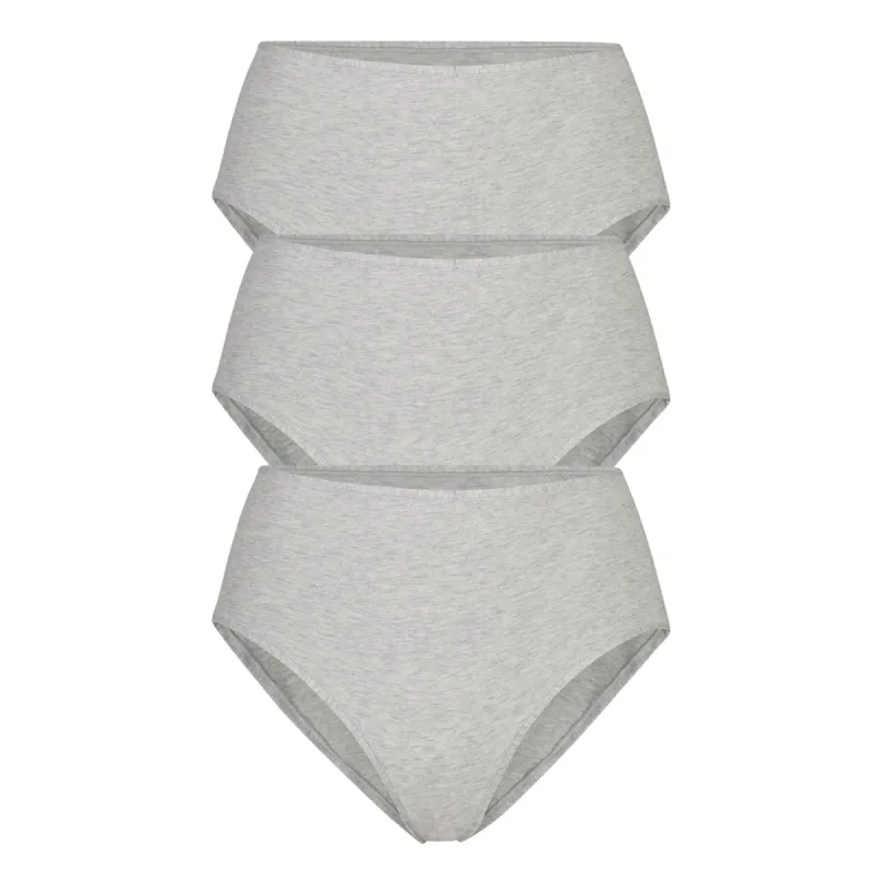 COTTON JERSEY FULL BRIEF 3-PACK | LIGHT HEATHER GREY sold by SKIMS
