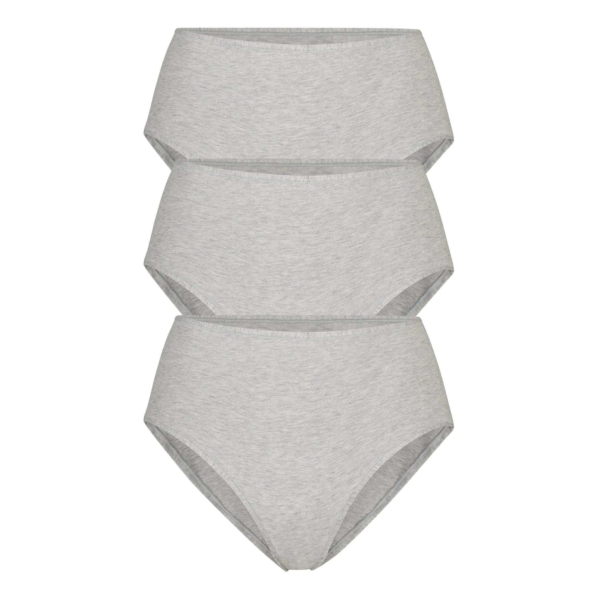 COTTON JERSEY FULL BRIEF 3-PACK | LIGHT HEATHER GREY sold by SKIMS