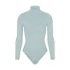 ESSENTIAL MOCK NECK LONG SLEEVE BODYSUIT | DENIM sold by SKIMS