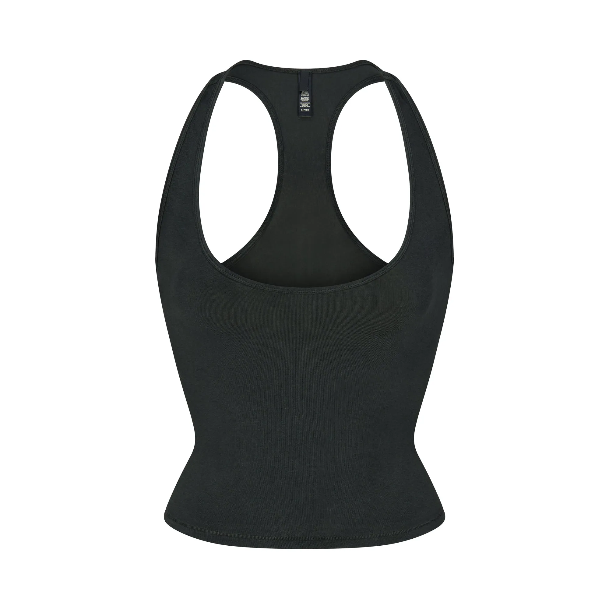 NEW VINTAGE RACER CROPPED TANK | WASHED ONYX sold by SKIMS