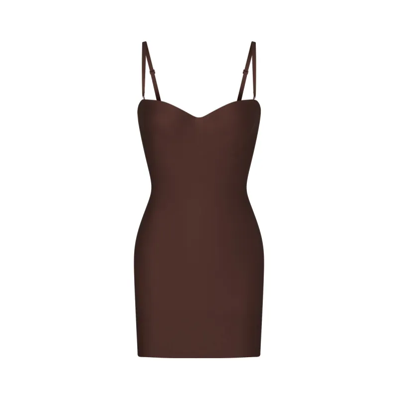 SKIMS BODY UNDERWIRE SLIP DRESS | COCOA sold by SKIMS