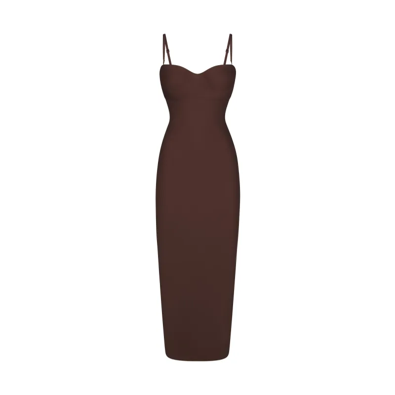 SKIMS BODY UNDERWIRE LONG DRESS | COCOA sold by SKIMS