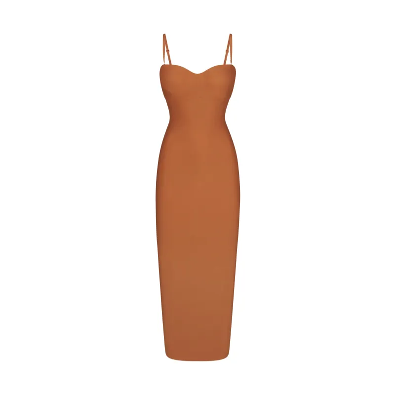 SKIMS BODY UNDERWIRE LONG DRESS | BRONZE sold by SKIMS