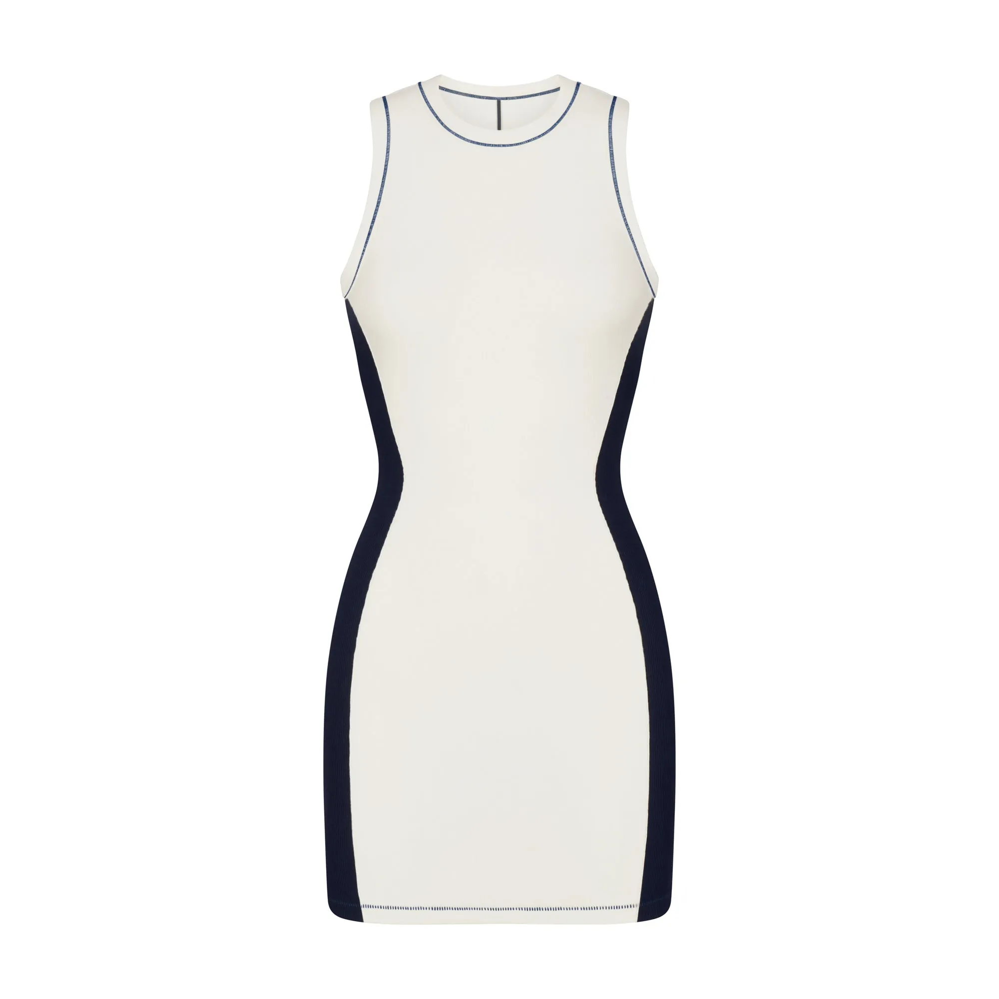 COTTON RIB TANK DRESS | MARBLE MULTI sold by SKIMS