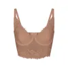 SKIMS LACE LINED DEMI CORSET | SIENNA sold by SKIMS