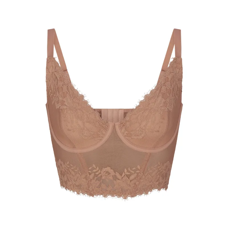 SKIMS LACE LINED DEMI CORSET | SIENNA sold by SKIMS