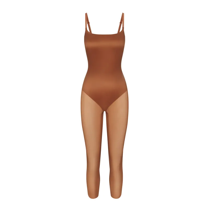 SIMPLY BARE LOW BACK CATSUIT | BRONZE sold by SKIMS