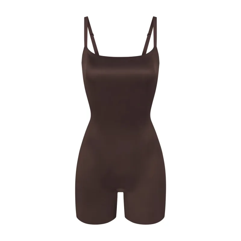 SIMPLY BARE LOW BACK MID THIGH BODYSUIT | ESPRESSO made by SKIMS