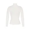 COTTON JERSEY LONG SLEEVE TURTLENECK | MARBLE sold by SKIMS