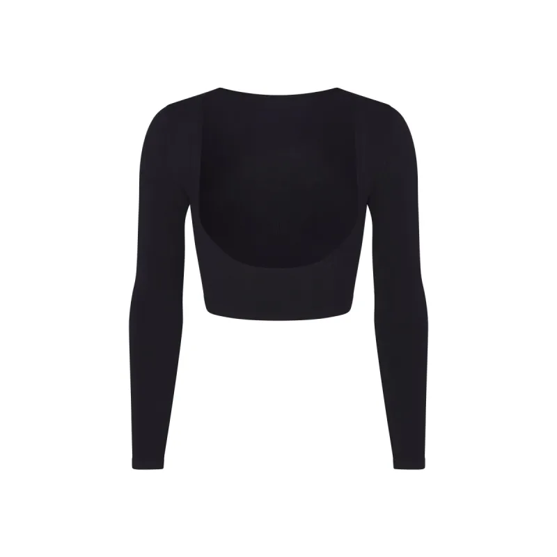 SEAMLESS SCULPT OPEN BUST ARM SHAPER | ONYX sold by SKIMS