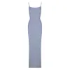 SOFT LOUNGE LONG SLIP DRESS | SLATE sold by SKIMS