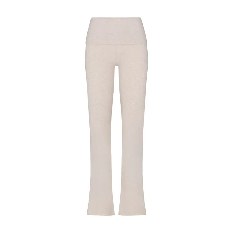 COTTON JERSEY FOLDOVER PANT | HEATHER OATMEAL made by SKIMS