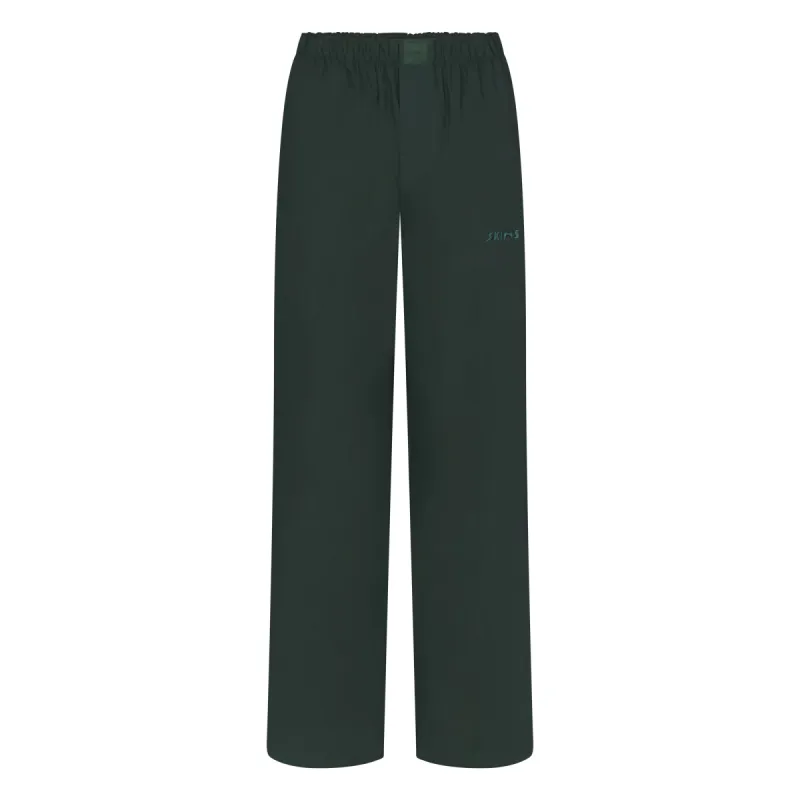 COTTON POPLIN SLEEP PANT | PINE LOGO sold by SKIMS